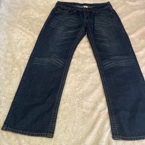 True religion Mens blue Jeans size 34x33 Rainbow Billy